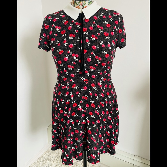 SOLD - Rose Floral Dress by Forever 21 - Picture 1 of 14
